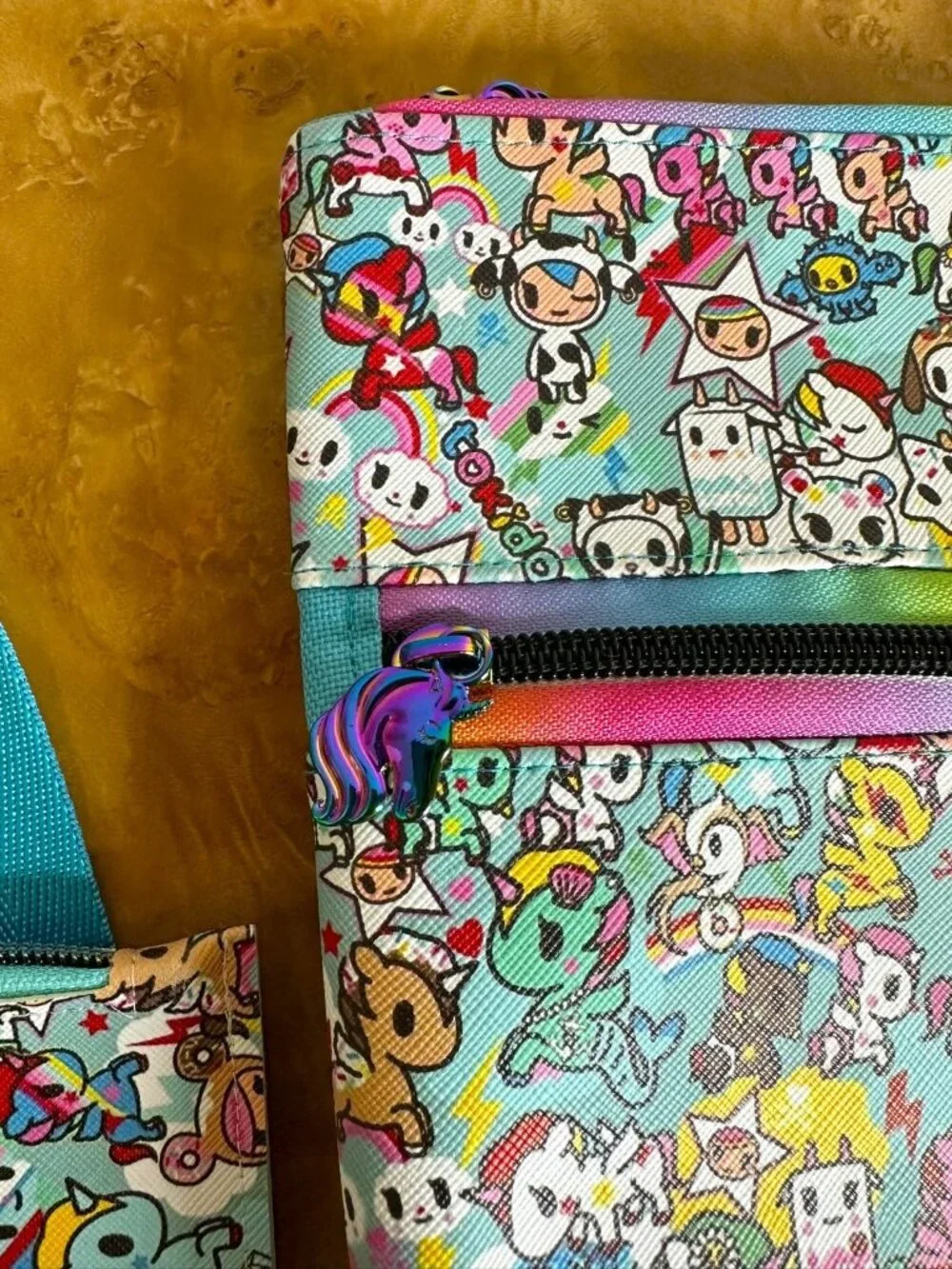 Tokidoki Character Collage Coated Canvas Crossbody Bag & Snap Wallet Set Kawaii